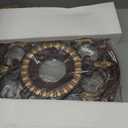 Livex Lighting 8216-63 Ceiling Medallion in Verona Bronze with Aged Gold Leaf Accents 0.1 x 0.1 x 1.5