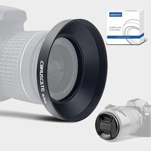 40.5mm Universal Metal Lens Hood,Wide Angle Lens Hood Compatible All 40.5mm Brands Camera Lens(and Easy to Install and Remove) 1pcs 40.5mm Lens Cap