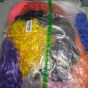 12 Multi Pack Fun Wigs, Assorted Bob Wig, Wavy Colored Colorful Hair Wigs, Funny Neon Clown Fluffy Bulk Wigs for Women Costume Cosplay Party (Multicolor)