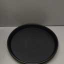 4 Pack of 16 inch Plant Saucer (13.5" Base), Heavy Duty Plastic Plant Tray for Pots, Flower Water Trays for Indoors, Bird Bath Bowls, Plant Drip Saucers for Planter 14"/15"/16" (Black)