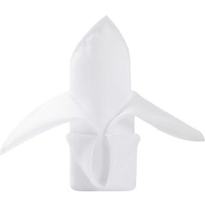 50pcs Polyester Cloth Napkins - 20 x 20 inch White Dinner Washable Napkins with Hemmed Edges for Restaurant/Wedding/Hotel(50,White)