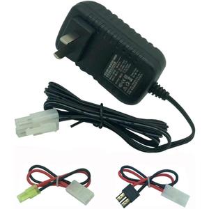RC Car Battery Charger for NiMH/NiCd Battery Packs Charger, 9.6V 7.2V 8.4V Battery Charger with Tamiya Plug Charger for Traxxas NiMH Batteries and Airsoft Battery