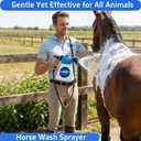 Foam Sprayer for Garden Hose, 2-in-1 Dog Wash Sprayer & Car Foam Cannon, Adjustable Soap Dispenser Gun with 6 Spray Patterns for Pet Bathing, Horse Grooming, Window Cleaning & Plants