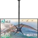 WALI Long Arm TV Ceiling Mount, Fits Most LED, LCD, OLED and Plasma Flat Screen Display 26 to 65 Inch, up to 110 Lbs, Height Extension up to 58 Inch, Mounting Holes up to 400x400mm (CM2665XL), Black