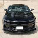 Front Bumper Lip Splitter Spoiler Fit for 2016-2024 Chevy Camaro SS/ 1SS/ 2SS2019-2024 SS LT LS Gloss Black 3pcs Accessories Air Chin Body Kit