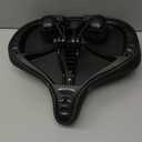 Bike Seat Widen&Thicken Bike Saddle Soft Shock Absorption Oversize Bike Cushion Hollow Breathable Road Cycling Fit for Seat Bike, Black