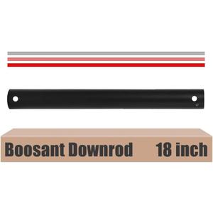 18 INCH Ceiling Fan Downrod With Extended Wires,1 inch Outside Diameter, Extension Rod Only Ceiling Fans Compatible, Not Threaded(Black) (18 INCH)