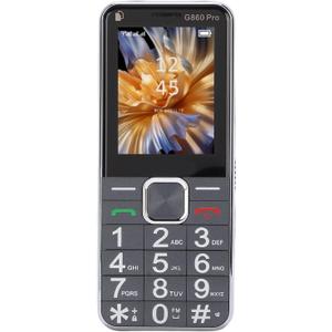 Yoidesu 2G Dual SIM Unlocked Mobile Phone, Large Buttons Senior Cell Phone with 2.4 Inch HD Screen, 6800mAh Battery GSM Dual SIM FM LED Flashlight for Elderly (US Plug) (Black)
