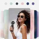 Portable Handheld Turbo Fan - 5 Gear High Speed 4000mAh Rechargeable Mini Personal Hand Fan Blow Cold Air, Battery Operated Travel Essentials, Beach Vacation, Gifts for Women, Men (Black)