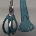 Rachael Ray Professional Multi Shear Kitchen Scissors with Herb Stripper and Sheath, 2 Piece, Agave Blue