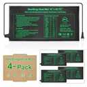 GOLOPET Seedling Heat Mat 4 Pack Dual Certified by MET and UL Plant Heating Mat Pad with Power Failure Protection Thermostatic Waterproof Suitable for Seedlings