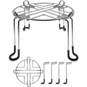 Stainless Steel Countertop Stand with Rubberized Non-Slip Feet, 9" Diameter by 6" Tall, Compatible with Berkey Big, Travel, Royal Gravity-fed Water Filter System and other Gravity Tanks