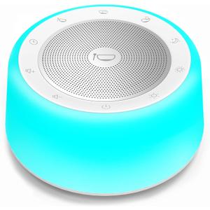 Kipcush Automatic Tibetan Singing Bowl Sound Machine  11 Healing Tones, Touch Control Night Light, Smart Timer & Memory, Plug-in Sound Therapy Device for Yoga, Meditation, Sleep & Stress Relief (White)