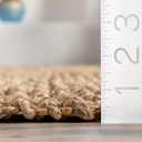 Nuloom Raleigh Natural, 5' x 8', Handmade, Jute & Wool, Soft and Textured, High Traffic, Stain Resistant, Easy Clean, Durable Area Rug for Bedroom, Living Room, Dining Space, Den, Foyer, Entryway