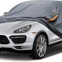 Premium Car Cover Custom Fit Porsche Cayenne (2002-2025), 16 Layers Heavy Duty Car Cover Waterproof All Weather with Zipper Door for Sun Rain Snow Dust Uv Protection
