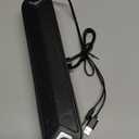 LENRUE Computer Speakers,PC Speakers for Desktop,Wired USB-Powered Sound-bar for Computer with 10W Stereo Sound and Colorful Light,Plug-n-Play (A39PRO /Black)