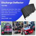 deawater 138-7502 Discharge Deflector for Toro Exmark Mowers, Compatible with 74690, 74691, 74694, 74695, 75743, 75745, 75753, 75754, 75757, QZE725GKC42200, QZS735GKC54200, with Spring