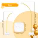 Balloon Arch Kit, 8.2FT & 5FT Free Bending Half Balloon Arch Stand with Base, DIY Gold Half Arch Frame for Birthday Wedding Party Baby Shower Christmas Decorations (Contains 101Pcs Balloons)