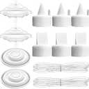 Pump Parts for Spectra, 10 PCS Replacement Kit with Duckbill Valves, Backflow Protectors, Tubes & Membranes for Spectra S1 S2 9 Plus Synergy Gold Pumps