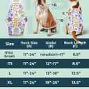 Pet Soft Dog Diapers Female Onesie Sanitary Pantie with Adjustable Suspender, Colorful Pattern Washable Puppy Diapers Female, Super Absorbent Underwear Dog Diaper for Heat (Nature, M)