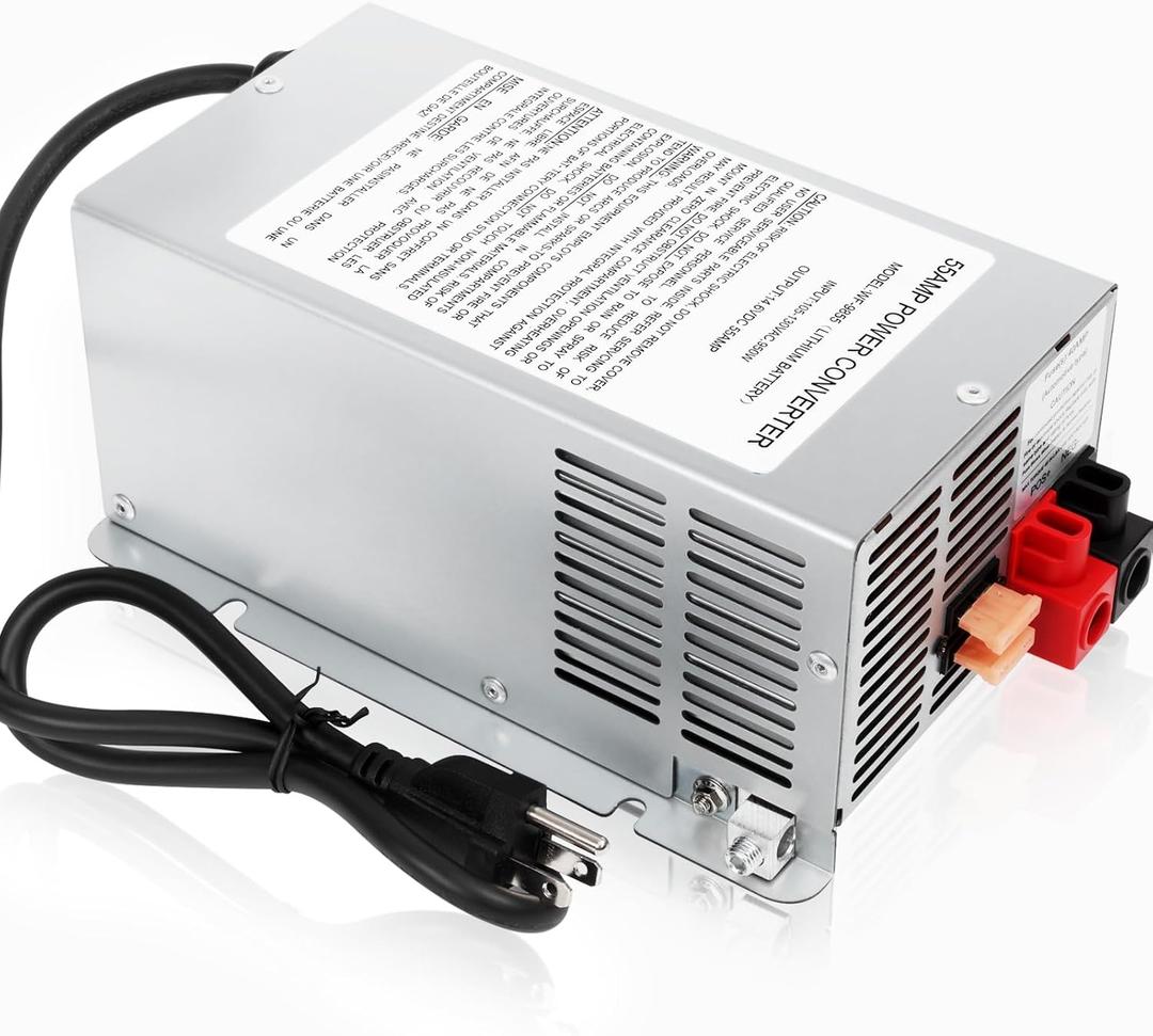 WF-9855,55 Amp RV Power Converter for Lead-Acid Battery,Compatible with WF-9855,WF-9855-AD,WF-9855-AD-CB&Other WF-9800 Series Power Converter