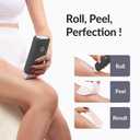Roll On Waxing Kit for Hair Removal - At-Home Body & Face Wax Kit for Women & Men with 2 Wax Cartridges & 50 Strips, Depilatory Kit for Legs, Arms, Bikini