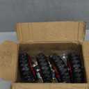 5 Inch Caster Wheels Heavy Duty with Dual-Lock Safety Brake and Rubber Tire Wheels, Heavy Duty - 400 Lbs Per Caster for Workbench, Trolley, Cabinet, Swivel Rubber Wheel 4-Packs with mounting Hardware