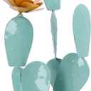 Garden Statue Decor, Iron Art Easy Installation, Lifelike Prickly Pear Yard Art for Courtyard, Balcony, Unique Style for Outdoor Spaces