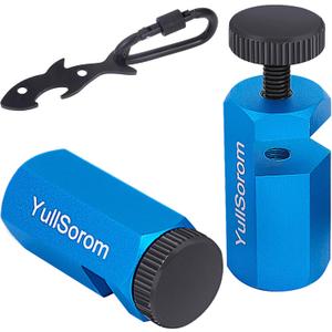 Tall Stair Gauges for Framing Square with Holder and Carabiner Stair Guage Knobs Tool for Circular Saw,Stair Guides Perfect for Rafter Gauge Clamps Blue kit