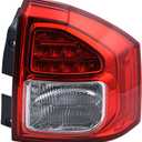 Rear Stop Brake Tail Light with Halogen Lamp Bulb Replacement for 2011 2012 2013 2014 Jeep Compass (Right Passenger)