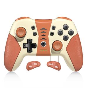 GLOWANT Wireless Switch Pro Controller Replacement for Switch/Switch OLED/Switch Lite, Compatible with PS3, PC and Android, Support Dual Vibration/Wake-Up Function/Motion Control/Gyro Sensing