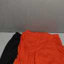 Real Essentials 2 Pack: Men's 2 in 1 Mesh 7" Running Workout Gym Shorts with Compression Liner (Also in Big & Tall) (Red and Black, XL)