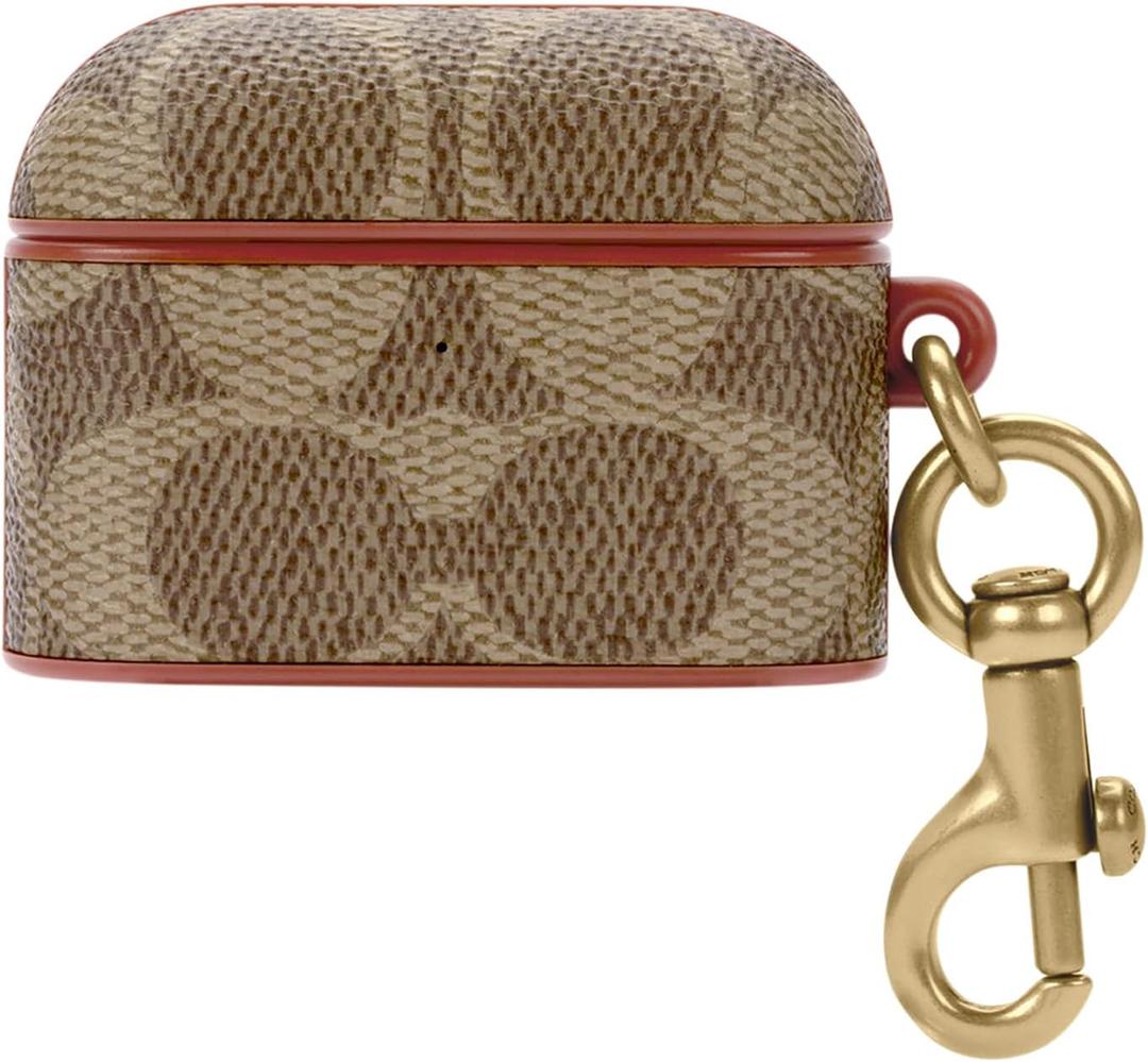 Coach Signature AirPods Pro Case - Compatible with AirPods Pro 2nd / 1st Generation - Signature Tan Coach Signature AirPods Pro Case - Compatible with AirPods Pro 2nd / 1st Generation - Signature Tan