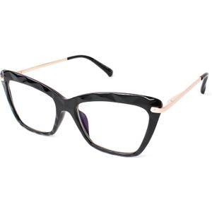 Eclipse Optics Focus Series Reading Glasses for Women - Full Rim, Polycarbonate & Metal, Includes Case, Cleaning Cloth