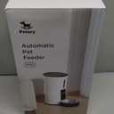 Petory Timed Automatic Cat Feeders - 4L Programable Dry Food Dispenser for Cats and Small Medium Dogs 6 Meals with Desiccant Bag Dual Power Supply 10S Voice Recorder (White)