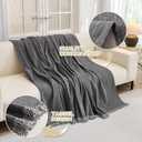 MYSKY HOME Couch Cover for Dogs, Washable Couch Covers, Non Slip Sofa Cover, Couch Cover 2 Cushion Sofa Dogs Furniture Protector with Tassels, Chenille Sofa Slipcover for Pets, 71"x118", Dark Grey