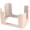 For Rubbermaid Brilliance Tupperware Lid Organizer (Pack of 3）- Kitchen Storage Holder for 6 Lids, Stackable Container Lid Rack, Cream (Small, Medium, Large)