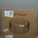 Puppy Pet Playpen 8 Panel 24 Inch Indoor Outdoor Metal Portable Folding Animal Exercise Dog Fence Ideal for Pet Animals Dog Cat Rabbit Breed Puppy (24" x 24" x 8)