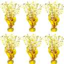 6 Pack Metallic Foil Spray Centerpiece Table Decoration Gold Party Centerpieces Table Decorations for Birthday Wedding Anniversary Graduation Party Decor