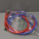6FT Washer Water Line/Rubber Washing Machine Hoses 6FT,Universal Washing Machine Hose/Washer Water Line for Hot and Cold Water Washer Hoses (2 Packs) with 3/4" Connection Water Supply Lines-by MIFLUS (6foot-Straight)