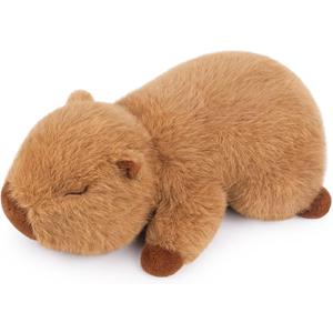 Sprinqdawin Weighted Capybara Plush Stuffed Animals-0.8lb 10Kawaii Weighted Capybara Plush Toys,Cute Plushies Kids Capybaras Plushies Animal Hugging Plushie Pillow,Birthday&Valentine Gifts for Adults