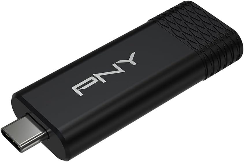 PNY PRO Elite V3 Type-C 256GB USB 3.2 Gen 2 Flash Drive  Up to 1000MB/s Read, Up to 800MB/s Write, Extreme Performance for Professional Data Storage and Transfers, Premium Metal Design, USB-C