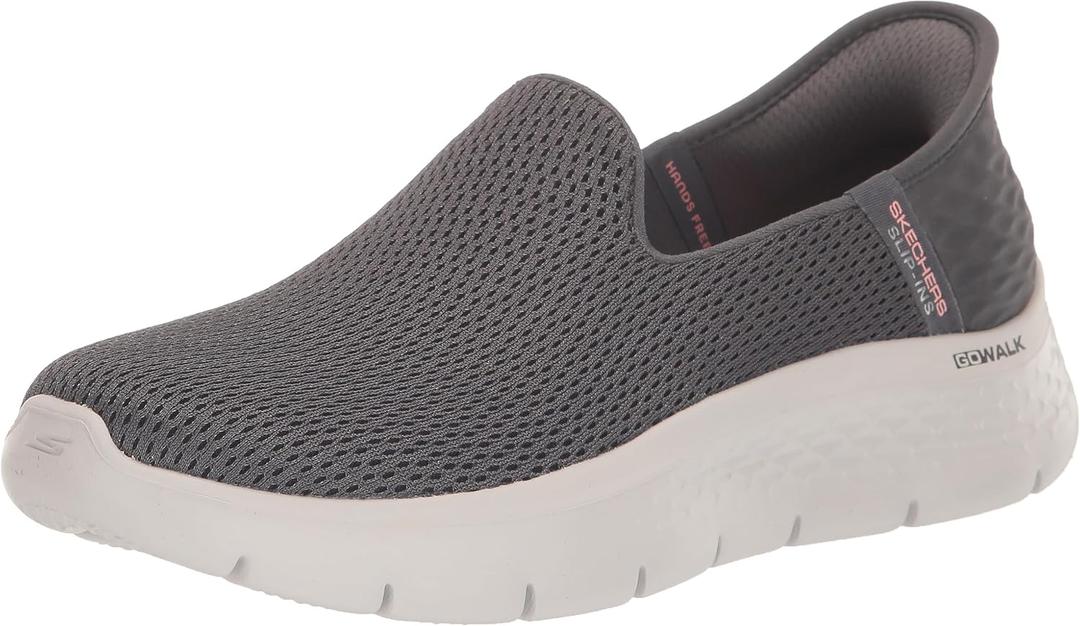 Skechers Womens Skechers Women's Hands Free Slip-ins Go Walk Flex-relishSneaker (11, Charcoal)