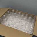 DECADORN Clear Stemless Champagne Flutes Plastic 48 Pack, Made in USA, 9oz Plastic Champagne Glasses - Durable and Sturdy Mimosa Glasses For Parties - Shatterproof, Recyclable, BPA-Free, Smooth Rims