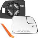 Passenger Side Mirror Compatible with Lincoln MKX 2011 2012 2013 2014 2015, Ford Edge 2011-2014 - Right Side Mirrors replacement Glass with Backing Plate, Power Heated