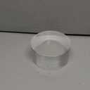 CiaoHER 2in Thickness 8in Diameter Acrylic Disc Display Block Clear Polished Round Pedestal Stand Riser 8" x 2", 1 Pack