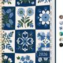 2 x 2026 Planner, Weekly and Monthly Planner for Women, January 2026 - December 2026, Hardcover 2026 Calendar Planner Book with Tabs, Inner Pocket, Spiral Bound, Perfect for Office Home School Supplies - A5 (6.3" x 8.5"), Petal Array