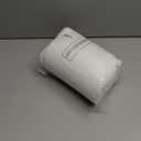 5 STARS UNITED Knee Pillow for Back Sleeping  Memory Foam Cushion for Sciatica Pain Relief  Under Leg Support for Sleeping on Back  Half Moon Bolster for Bed, White (Standard)