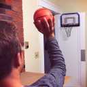 Franklin Sports Mini Basketball Hoops-Indoor Over The Door Mini Hoop+Basketball Sets-Perfect Accessory for Bedroom+Office