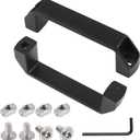 2Pcs Aluminium Alloy Rectangular Pull Handle for 30 Series European Standard Aluminum Extrusion Profile (Black)